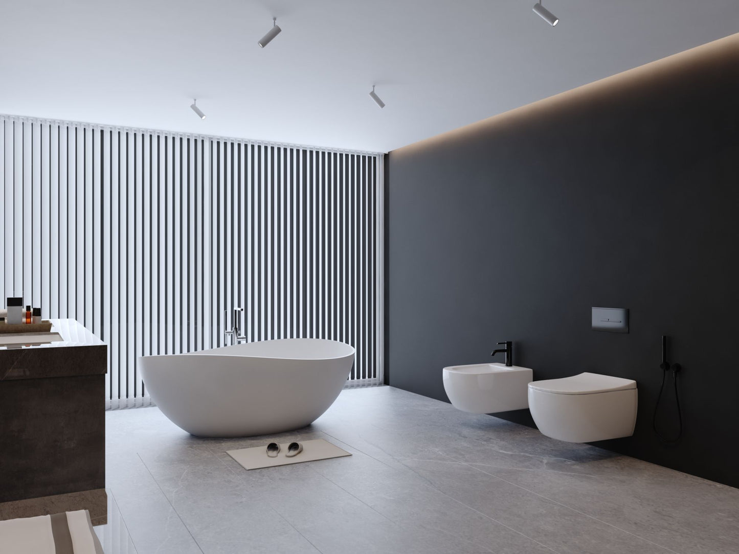 Luxury Handcrafted Stone Resin with Overflow in Matte White