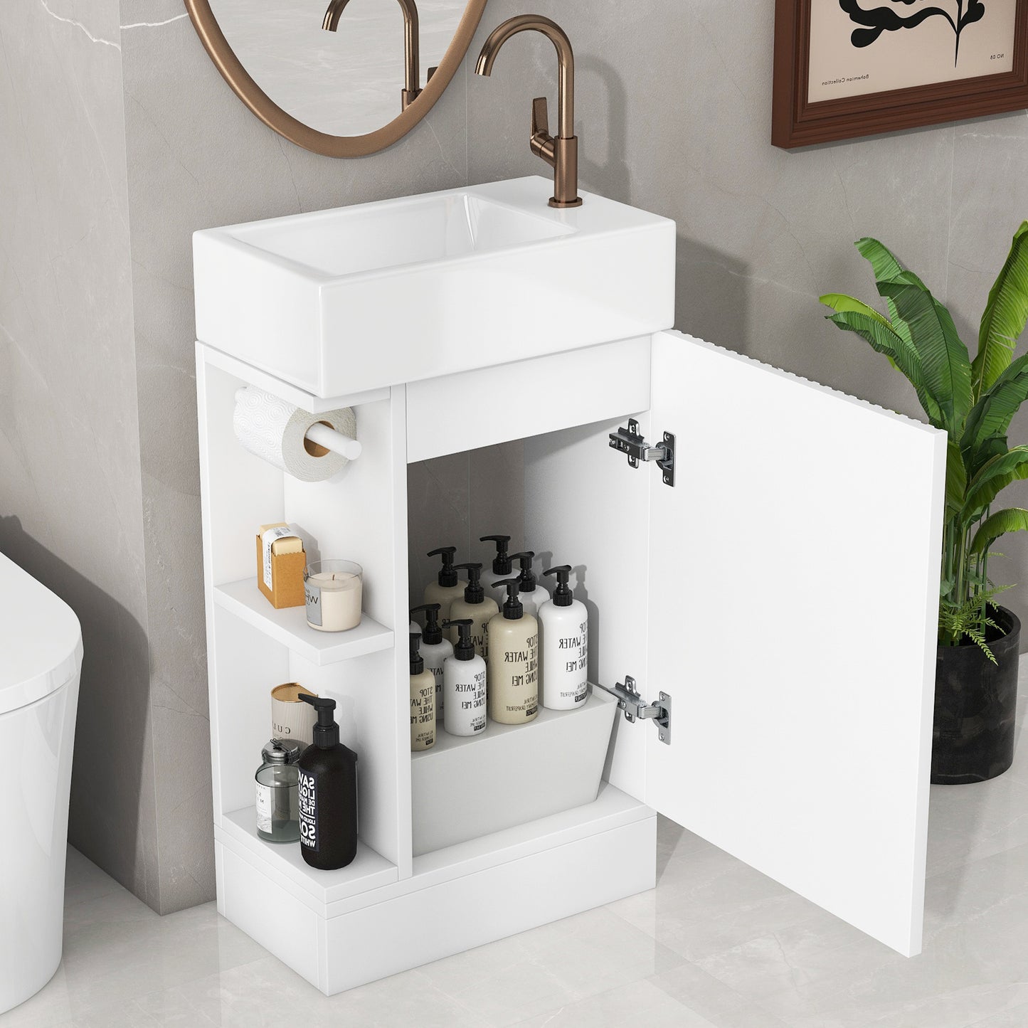 18.6\\\" Luxurious Vanity with storage