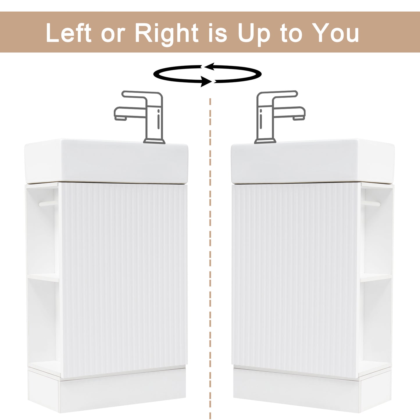 18.6\\\" Luxurious Vanity with storage