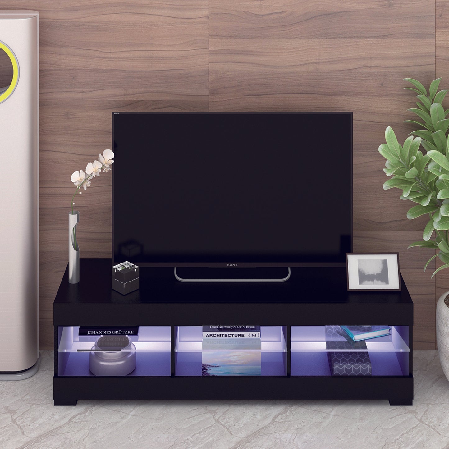 LED TV Stand Up to 60" High Gloss Entertainment Center