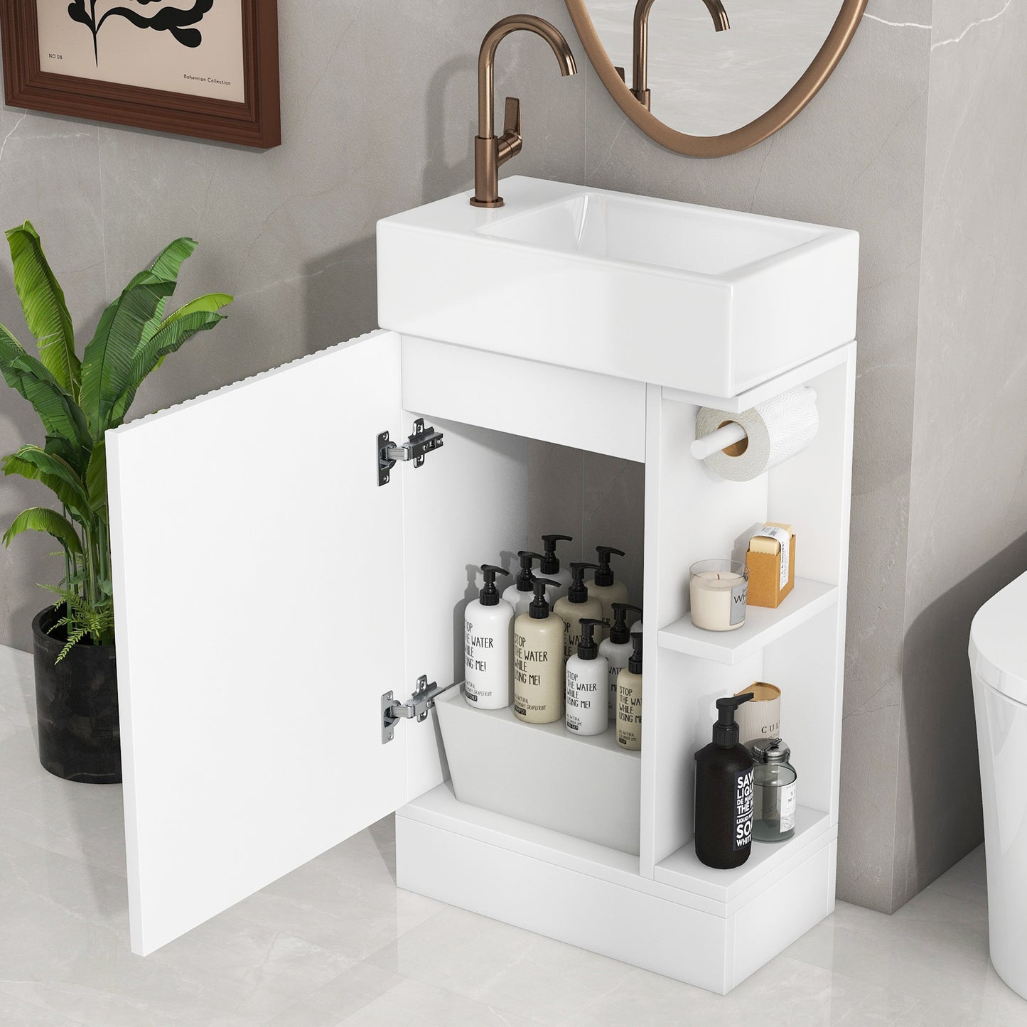 18.6\\\" Luxurious Vanity with storage
