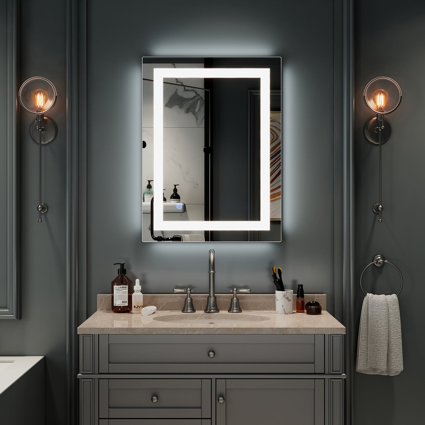 4 Size LED Mirror ( vertical/Horizontal)