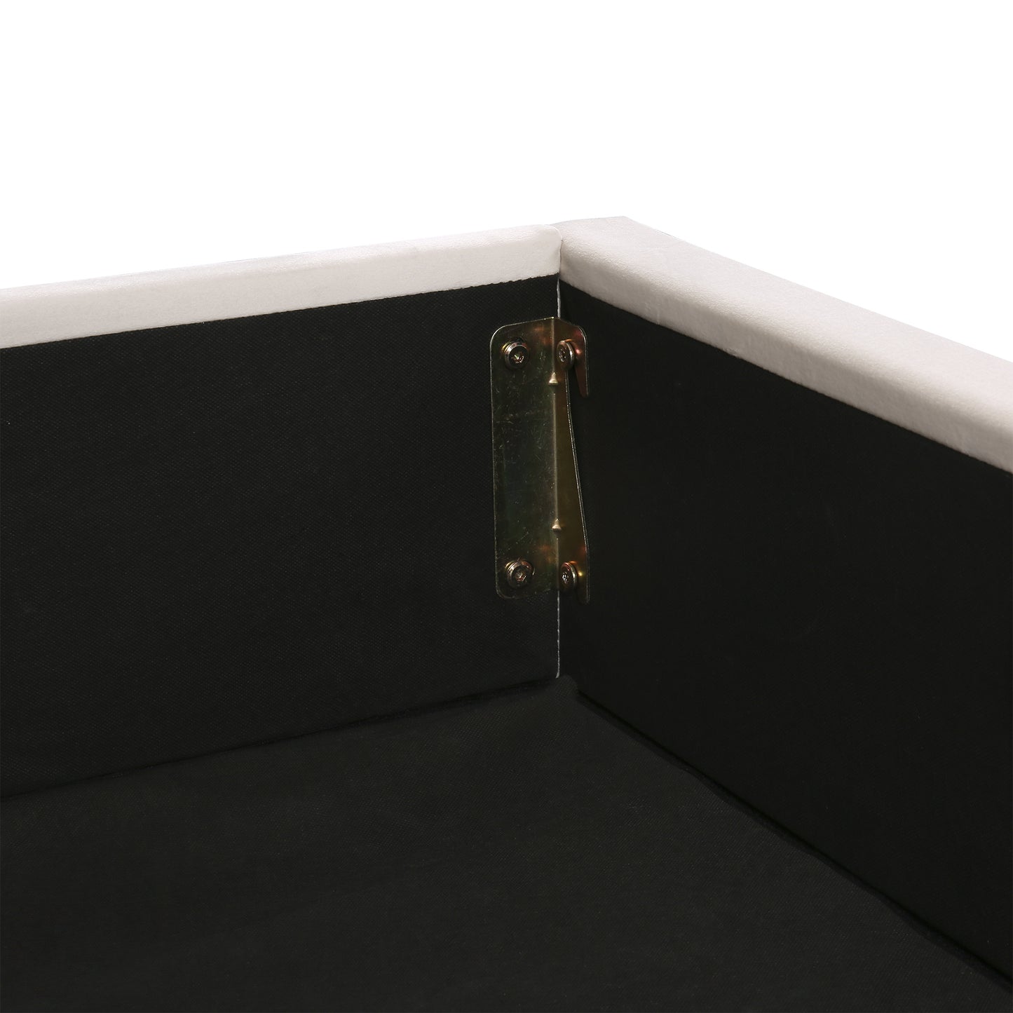 Velvet Fabric Queen Frame, with LED light; Bluetooth Player and USB Charging; Hydraulic Storage