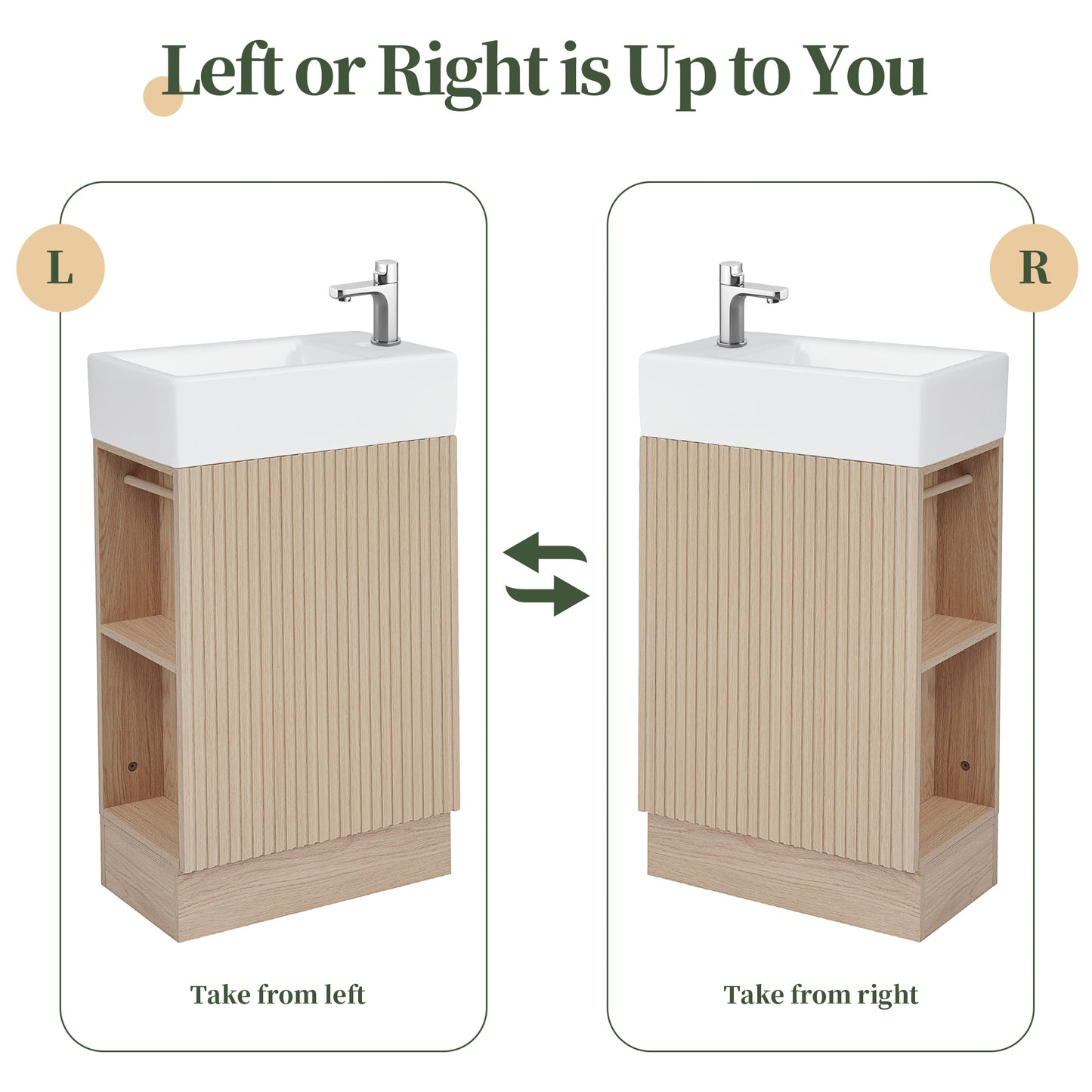18.6\\\" Luxurious Vanity with storage