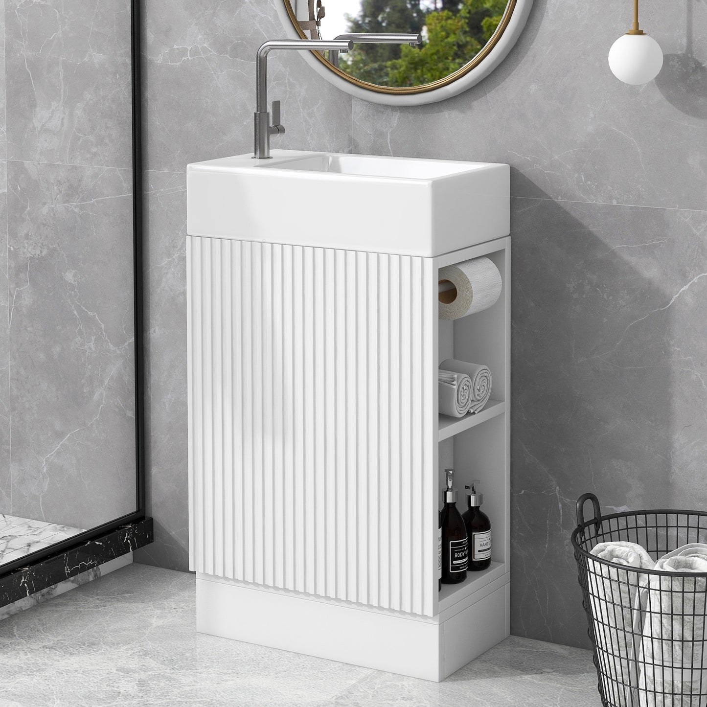 18.6\\\" Luxurious Vanity with storage