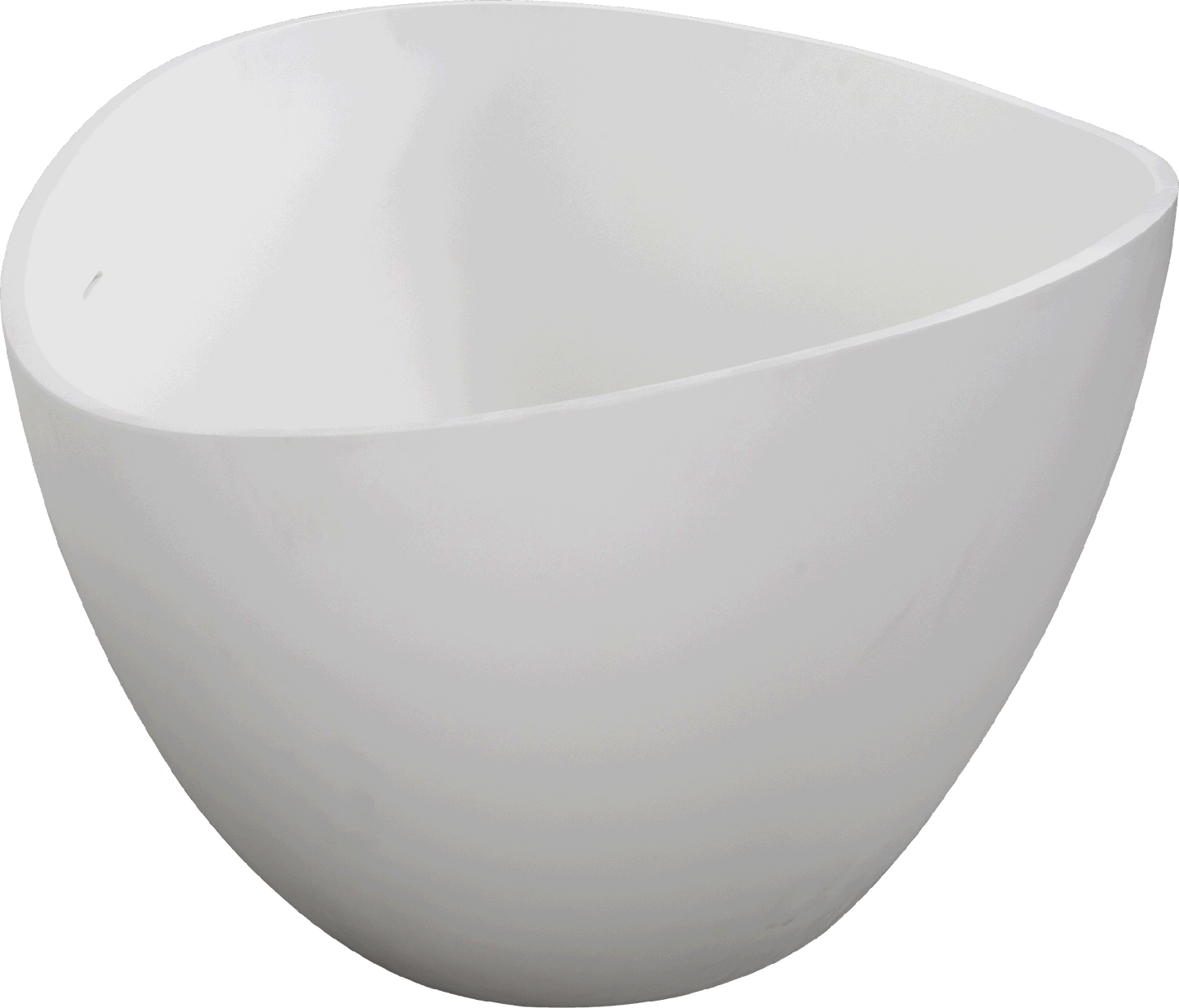 Luxury Handcrafted Stone Resin with Overflow in Matte White