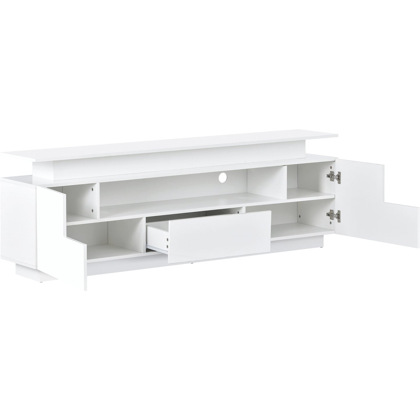 Modern, Stylish Functional LED, TV stand up to 75\"