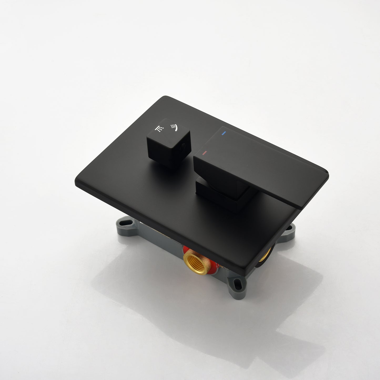 Matte Black Set Ceiling Mounted Rainfall Shower Head