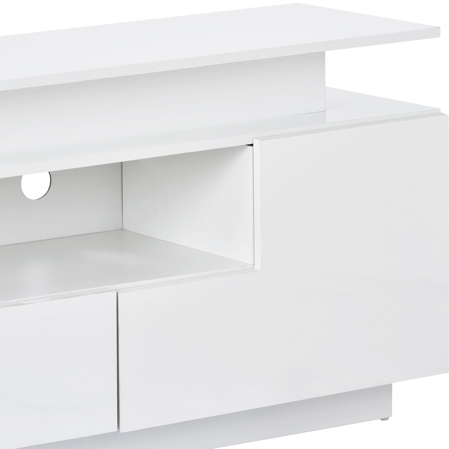 Modern, Stylish Functional LED, TV stand up to 75\"
