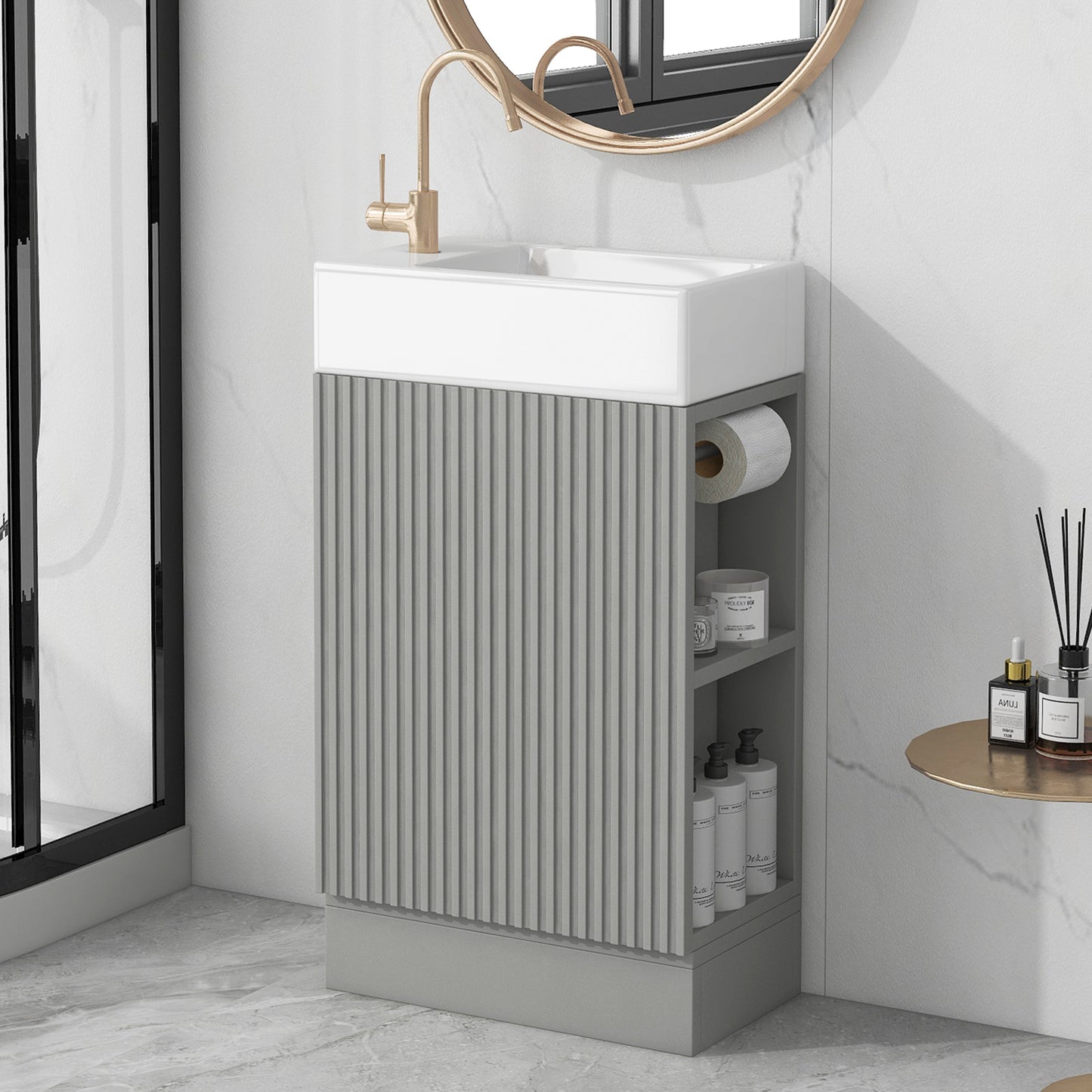 18.6\\\" Luxurious Vanity with storage
