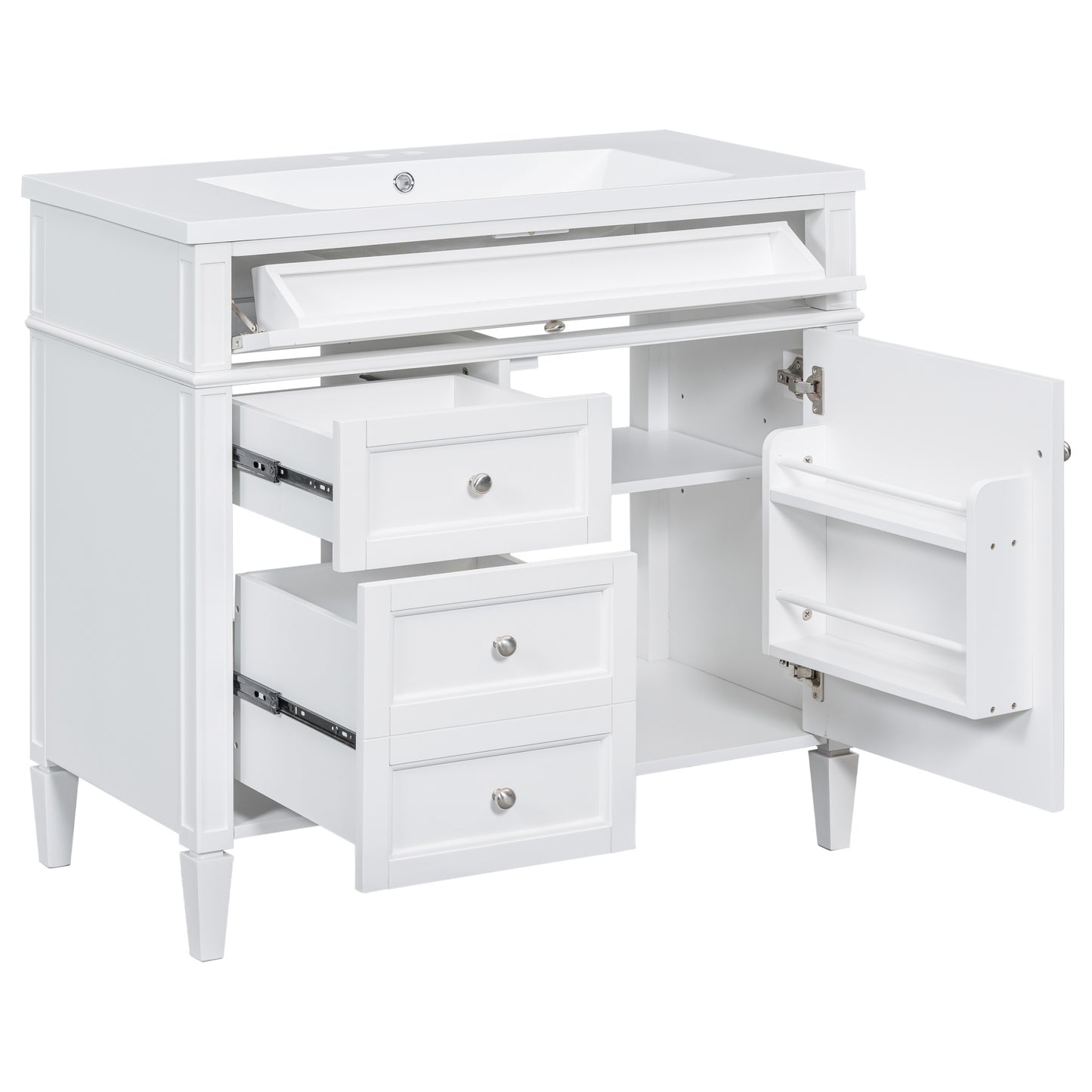 36'' Royal Blue Vanity with Medicine Cabinet