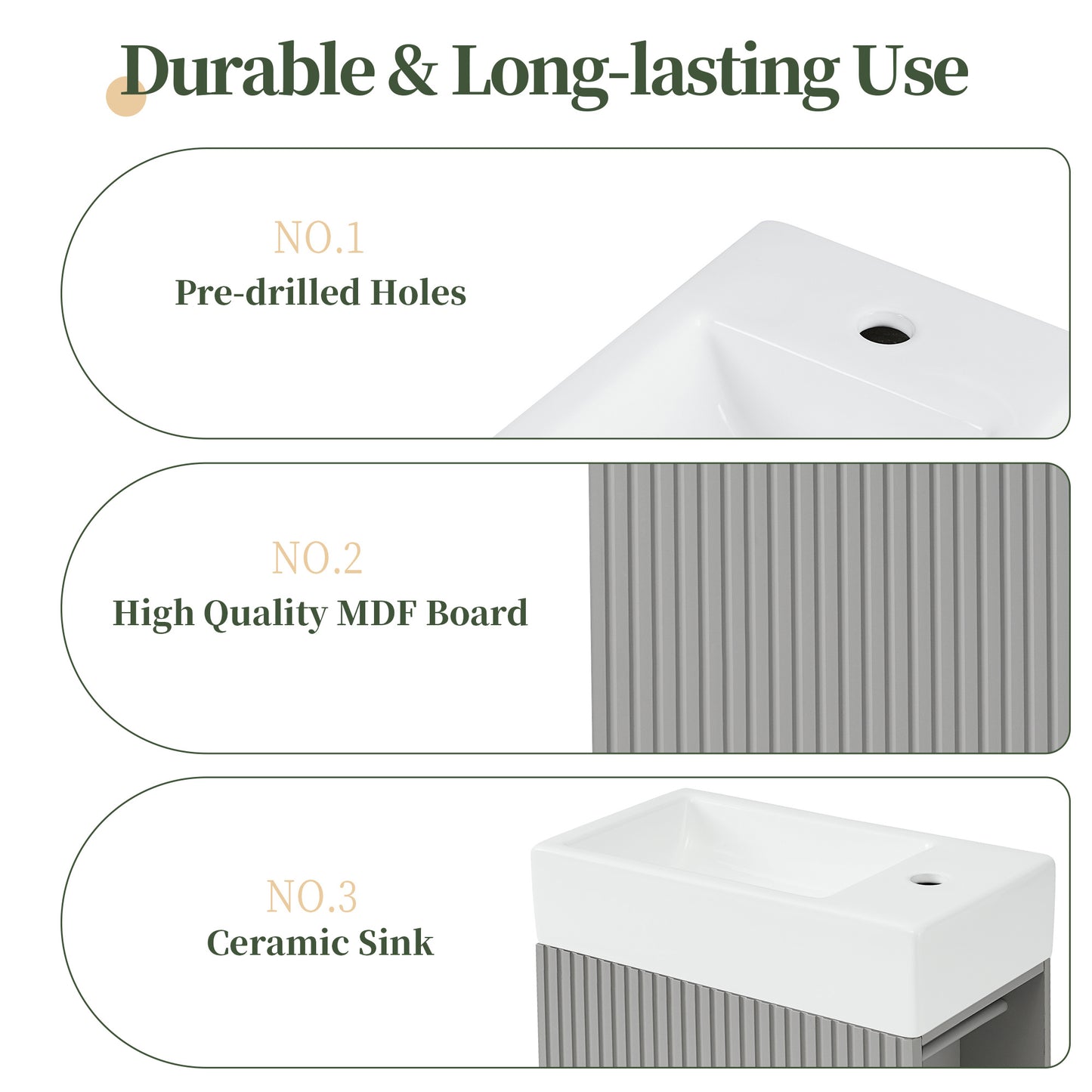 18.6\\\" Luxurious Vanity with storage