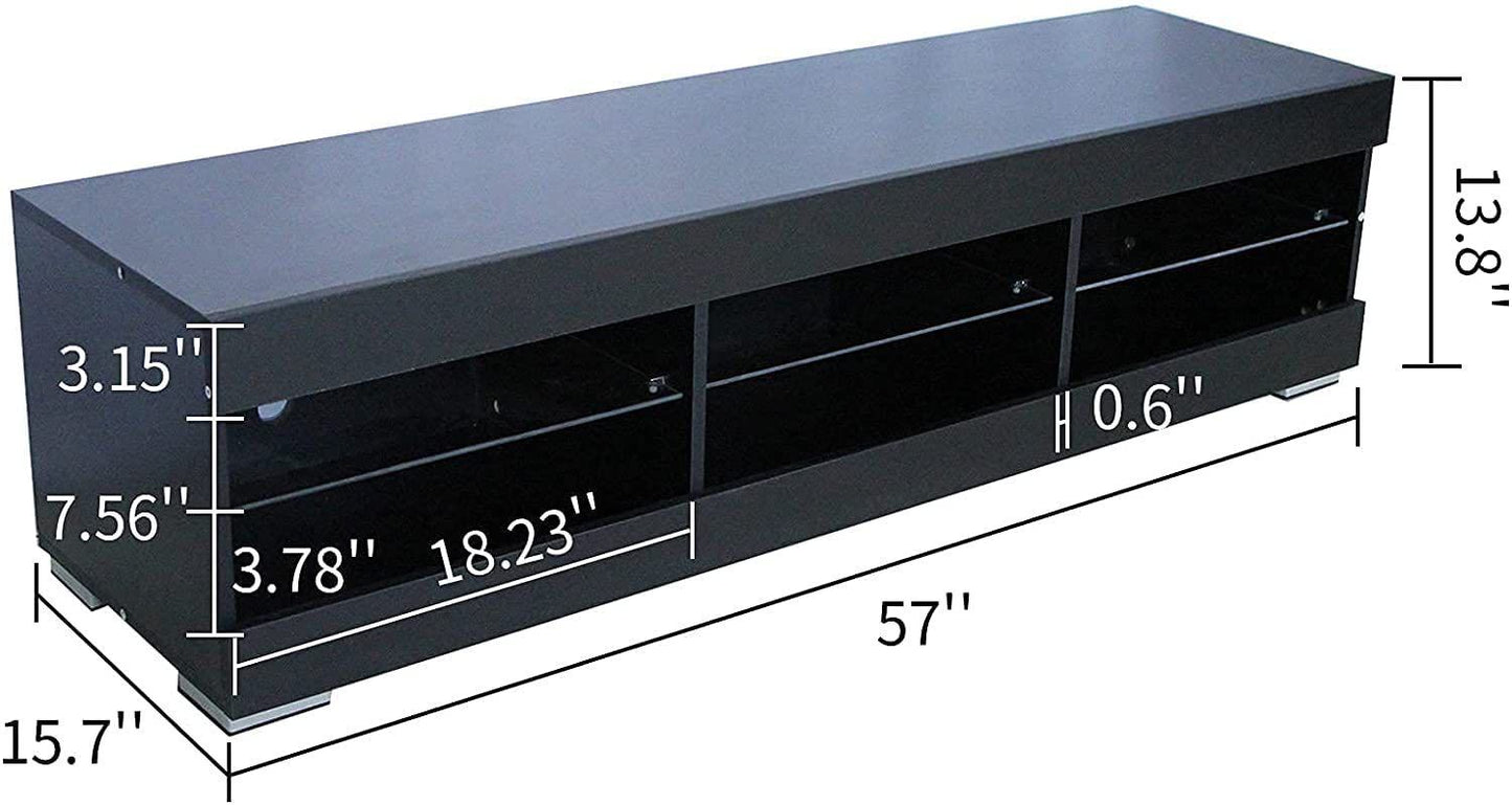 LED TV Stand Up to 60" High Gloss Entertainment Center