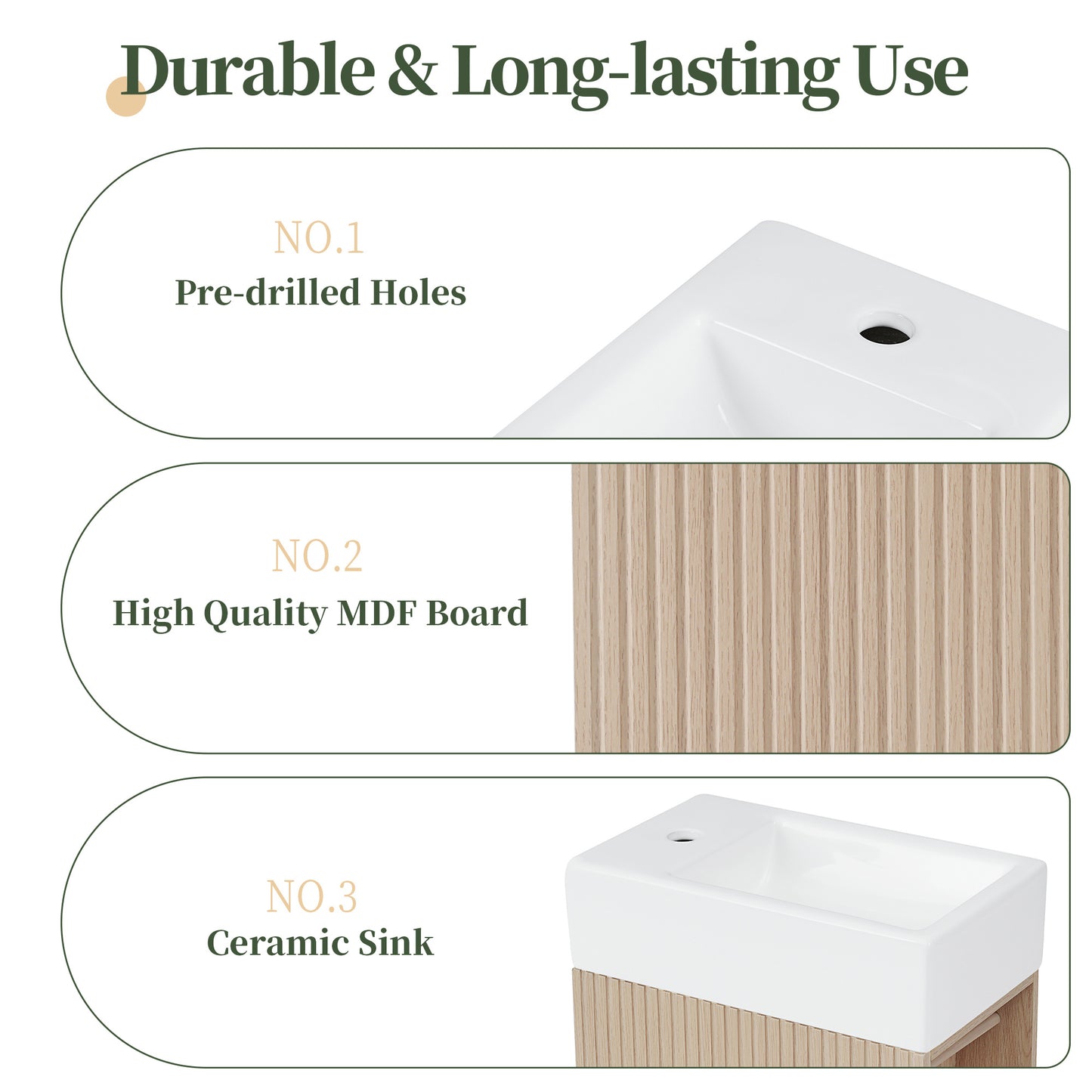 18.6\\\" Luxurious Vanity with storage