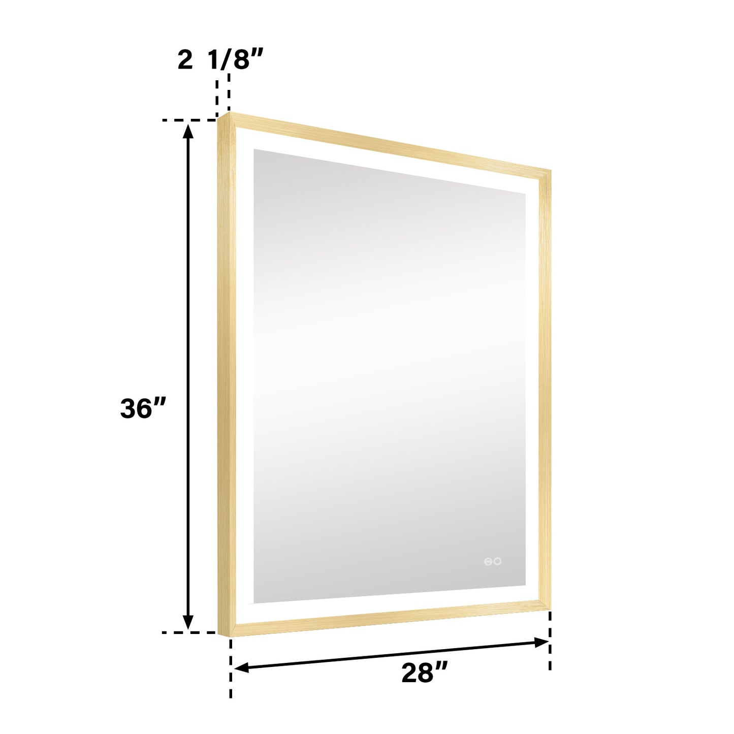 4 Size LED Bathroom Mirror; Backlit and Frontlit