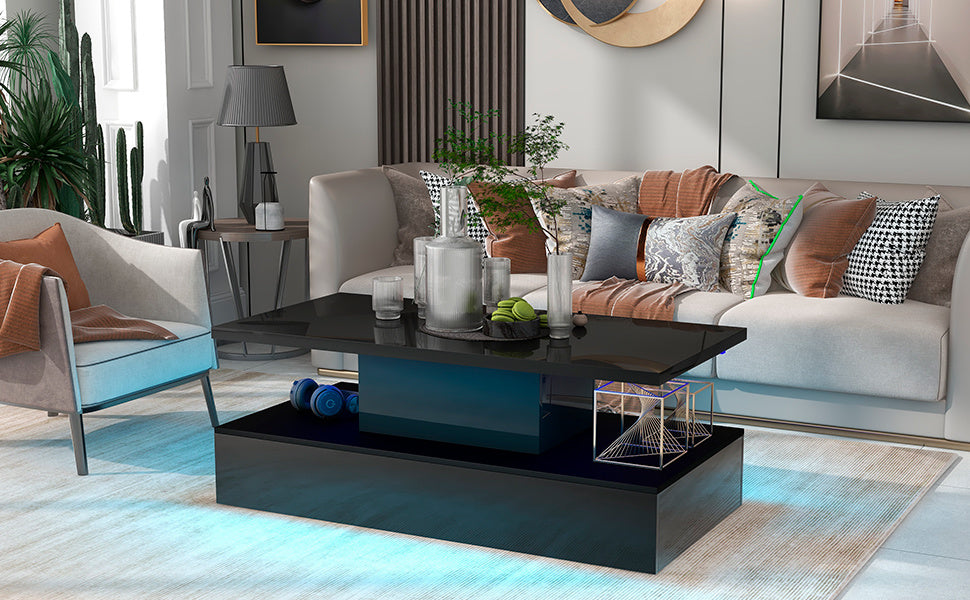 Cocktail Table Modern Design with LED lighting