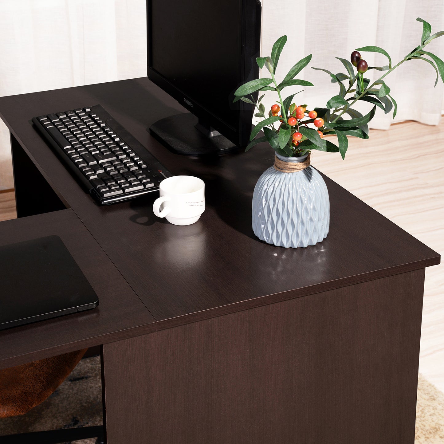 39.4\" W x 47.2\" Computer Desk L-Shaped