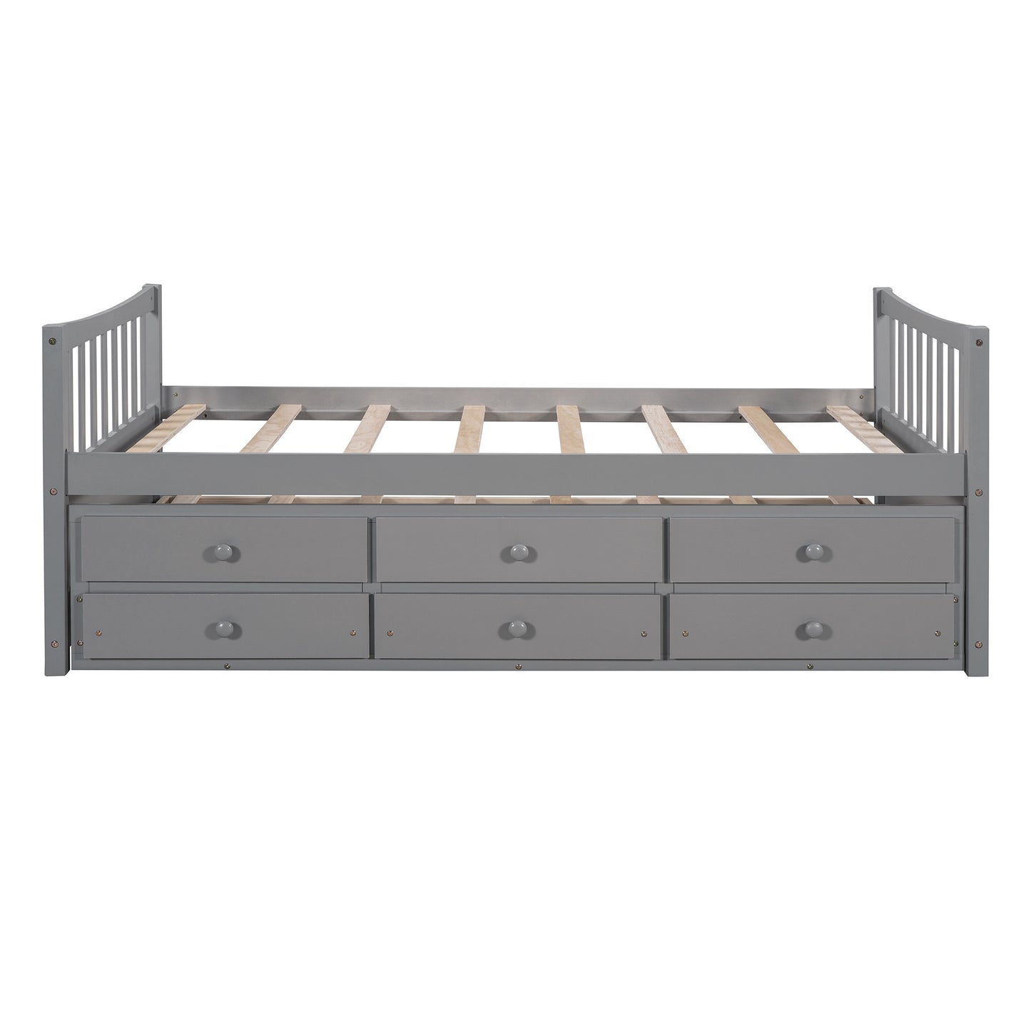 Daybed with Trundle and Drawers; Twin Size