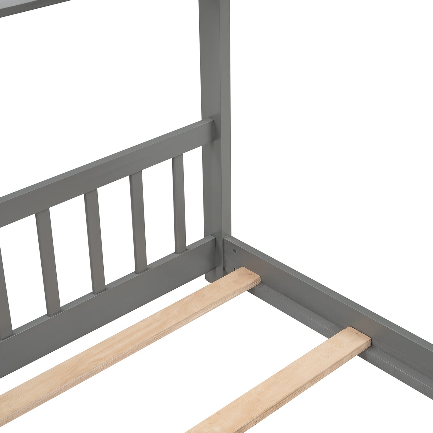 Full Size Bed Wood frame; Gray