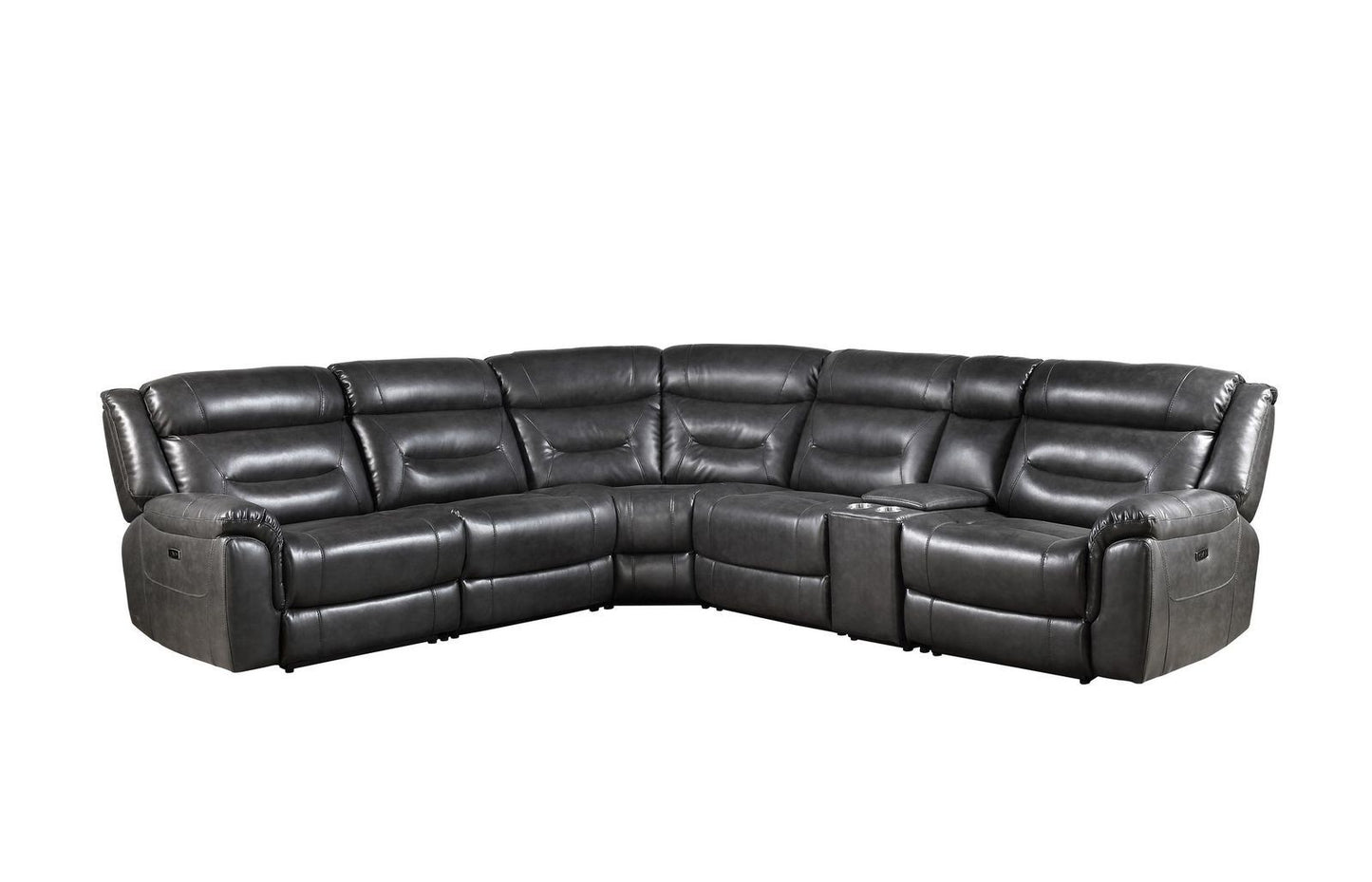 Leather Sectional Sofa with recliners