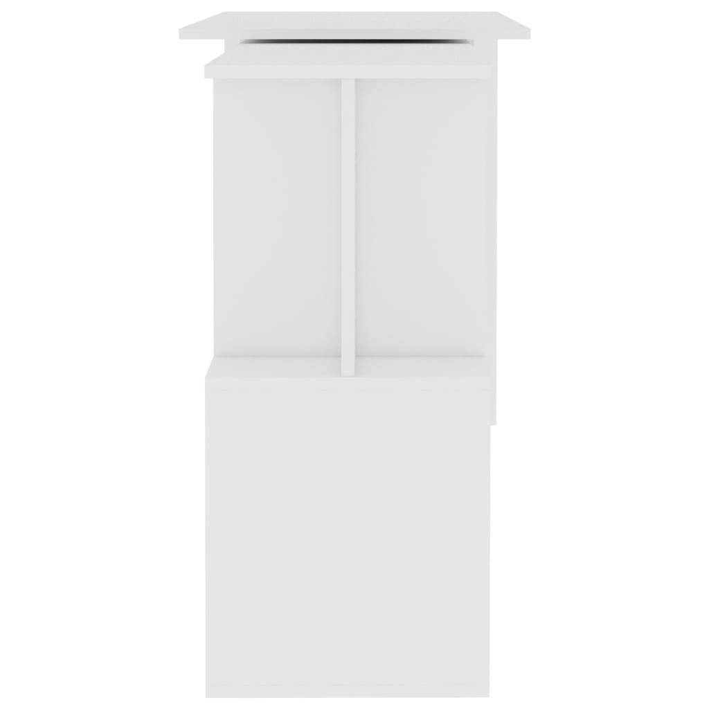 Corner Desk White Chipboard