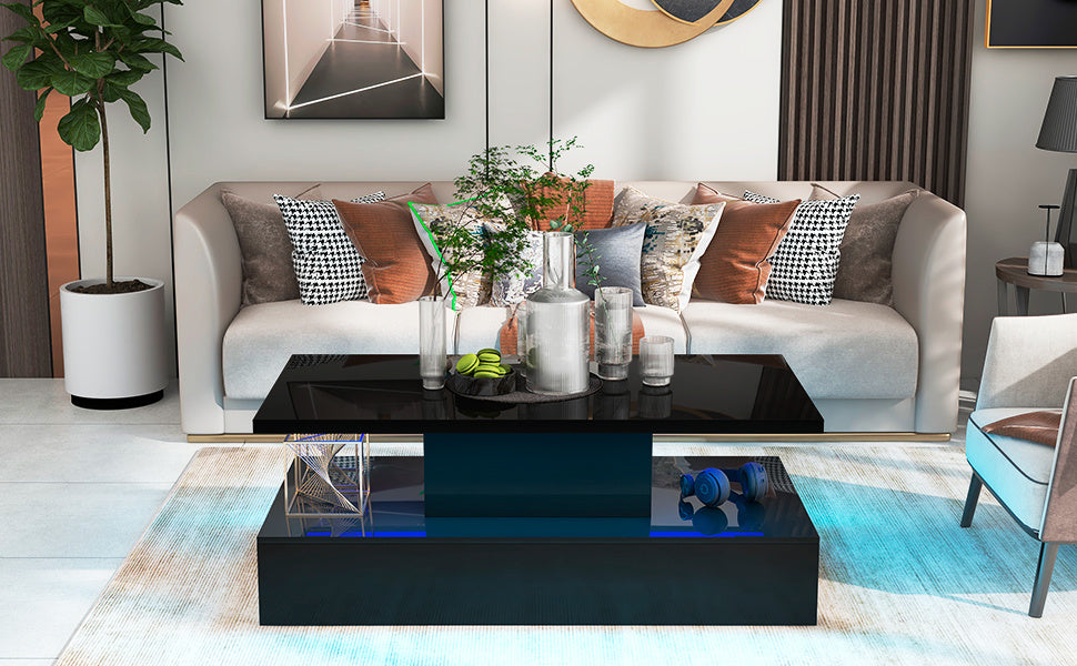 Cocktail Table Modern Design with LED lighting
