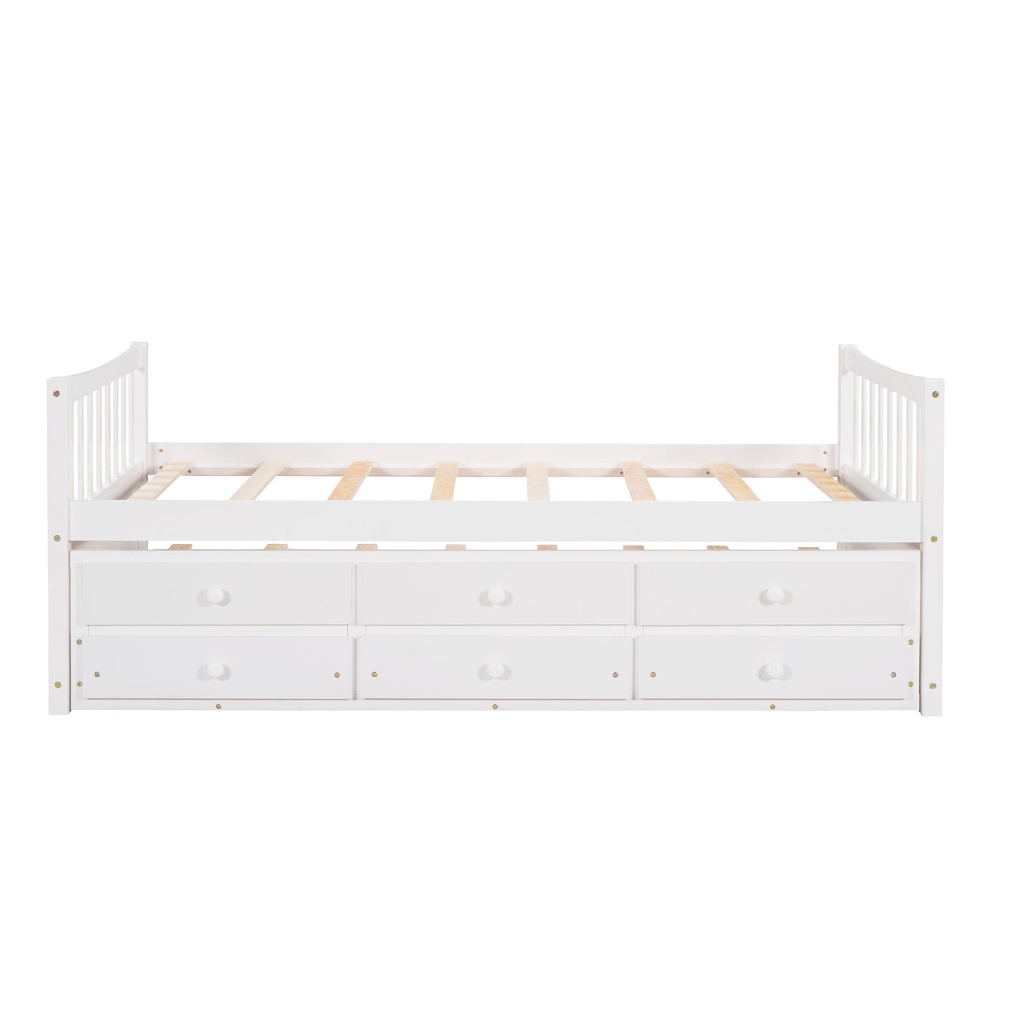 Daybed with Trundle and Drawers; Twin Size