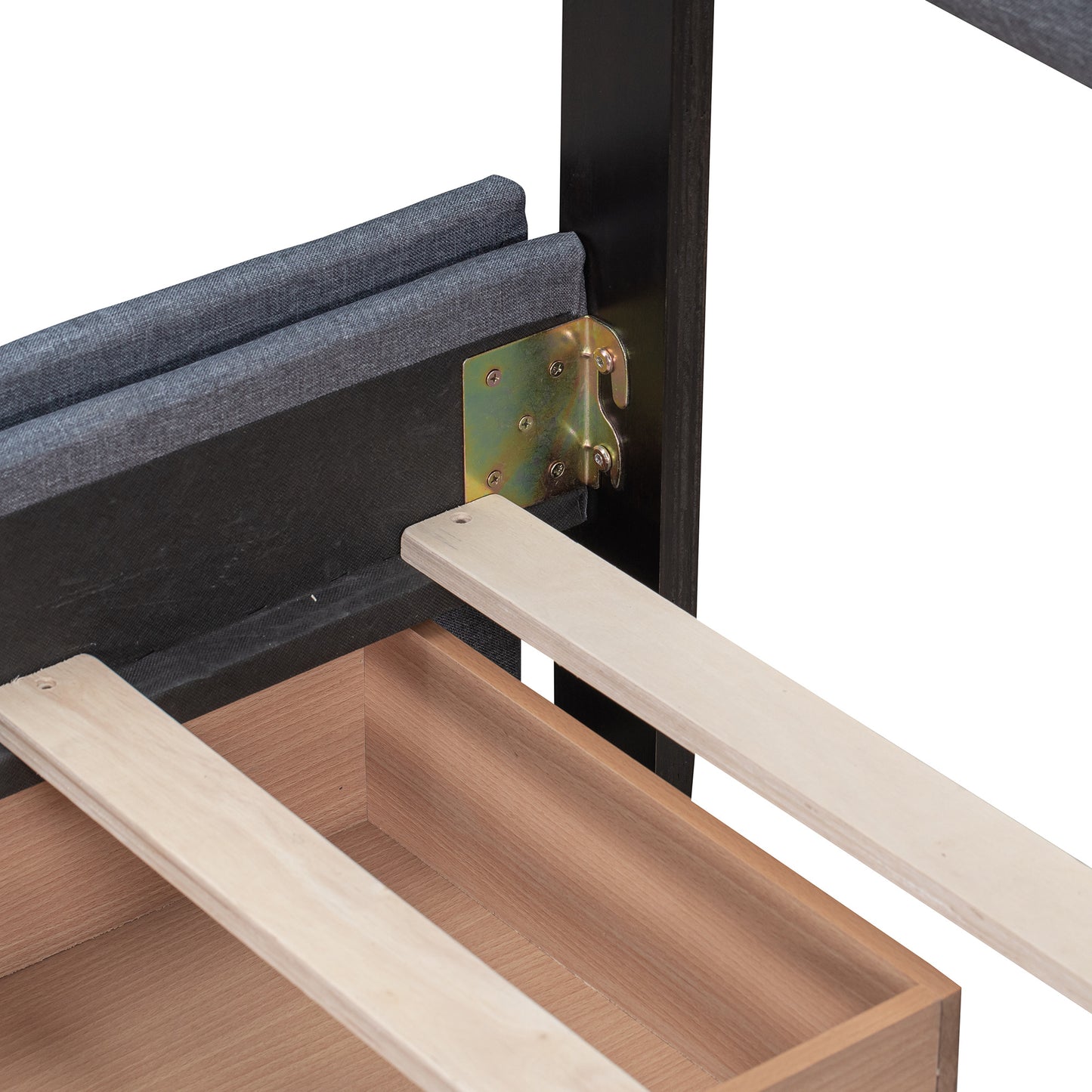 Classic Headboard and 4 Drawers; Queen Size