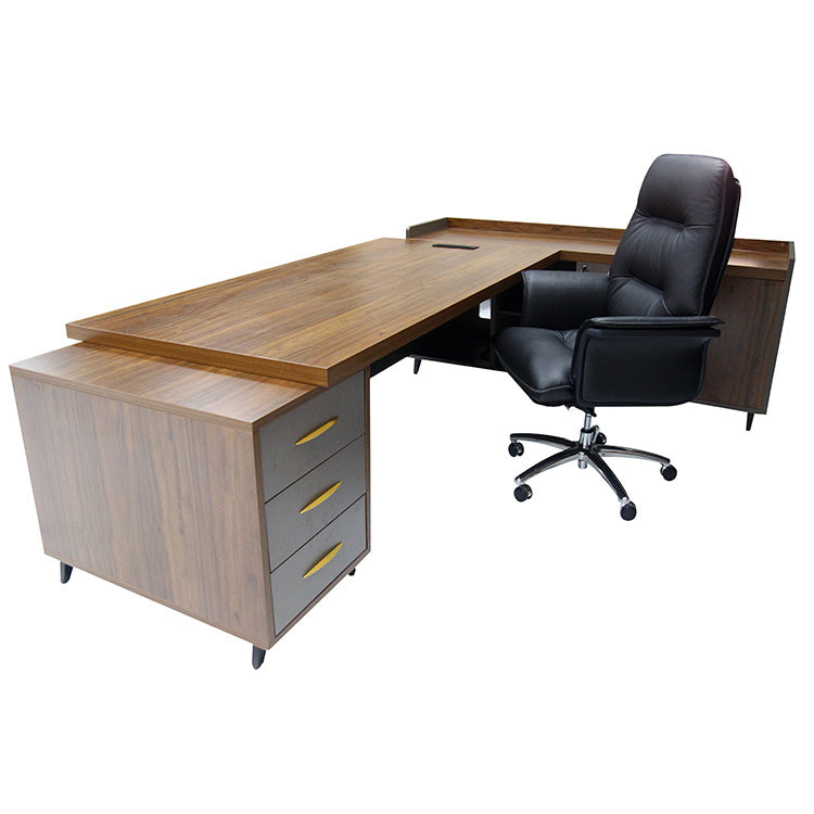 Executive Office Desk with Side Cabinet (commercial)