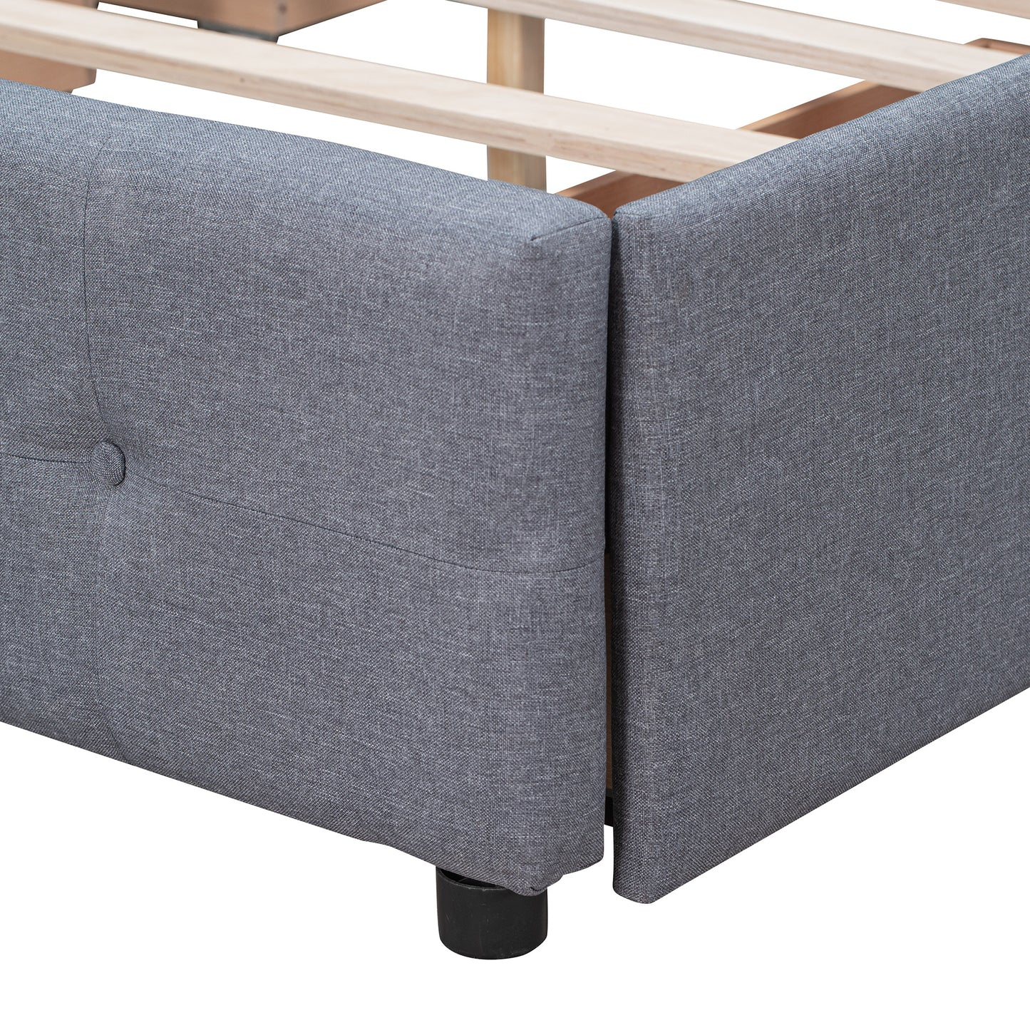 Classic Headboard and 4 Drawers; Queen Size