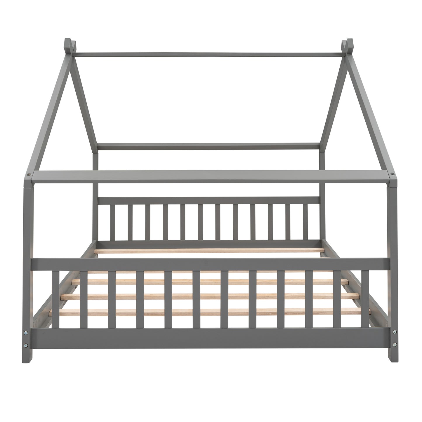 Full Size Bed Wood frame; Gray
