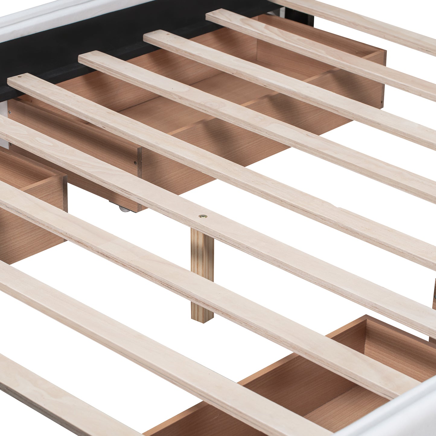 Classic Headboard and 4 Drawers; Queen Size