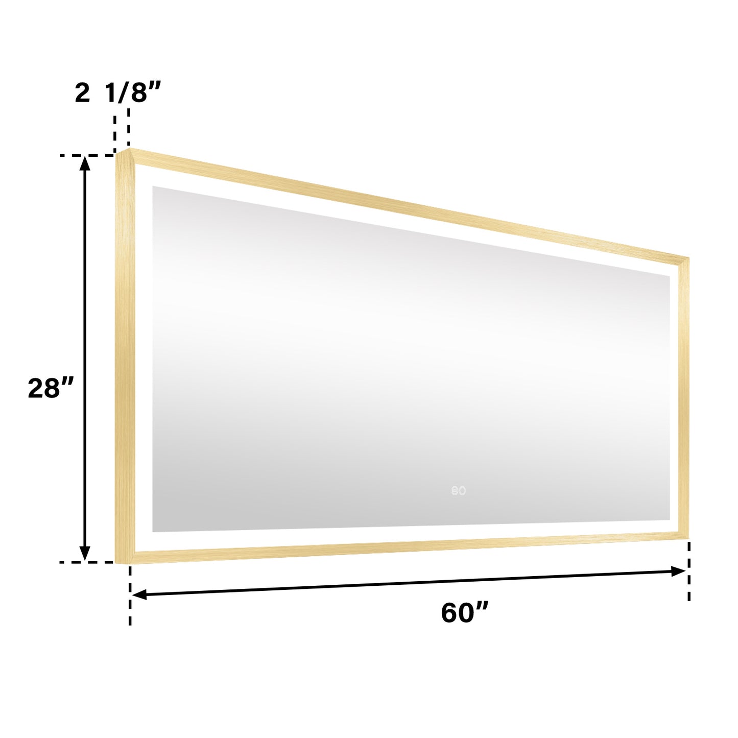 4 Size LED Bathroom Mirror; Backlit and Frontlit