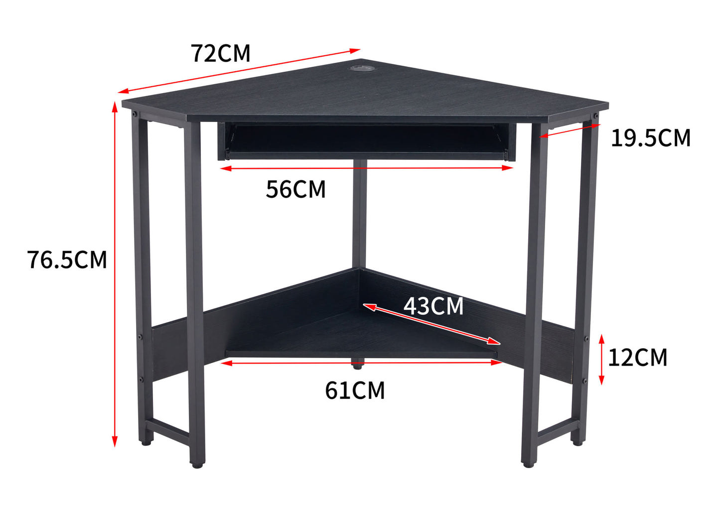 Triangle Computer Desk