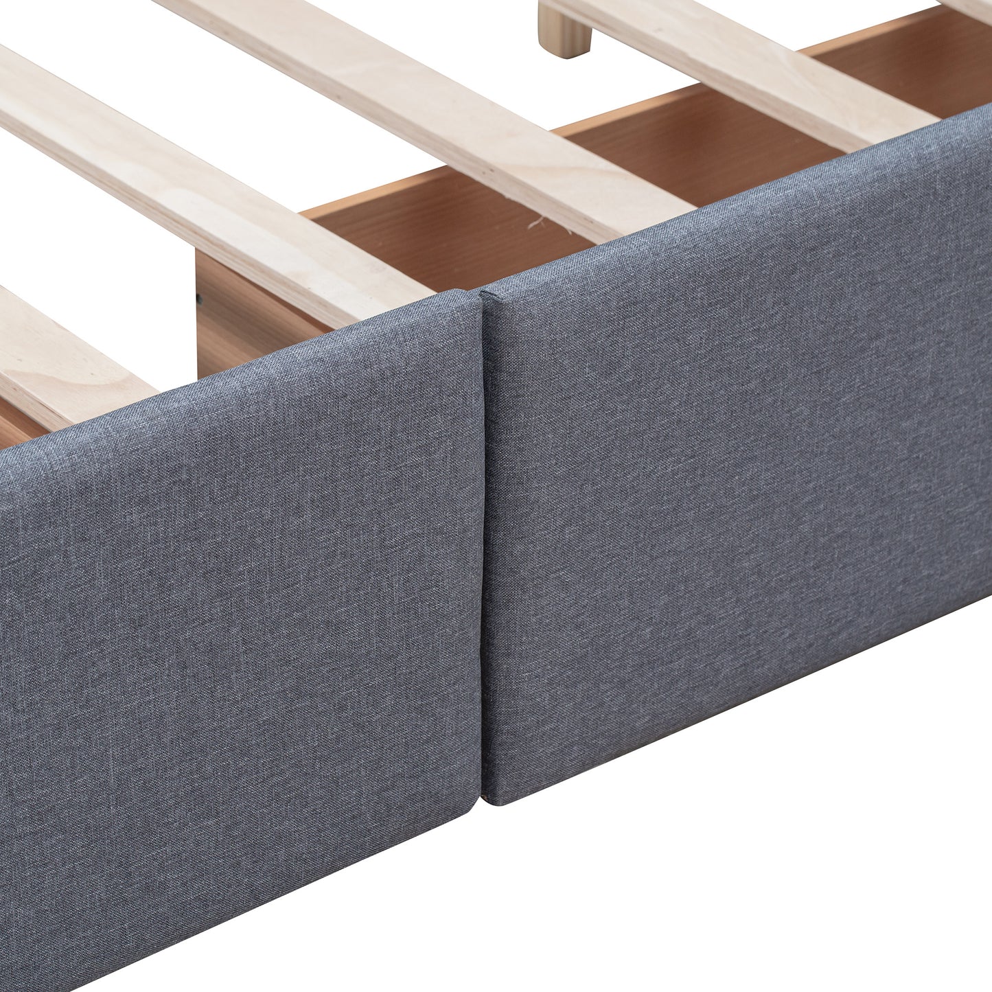 Classic Headboard and 4 Drawers; Queen Size