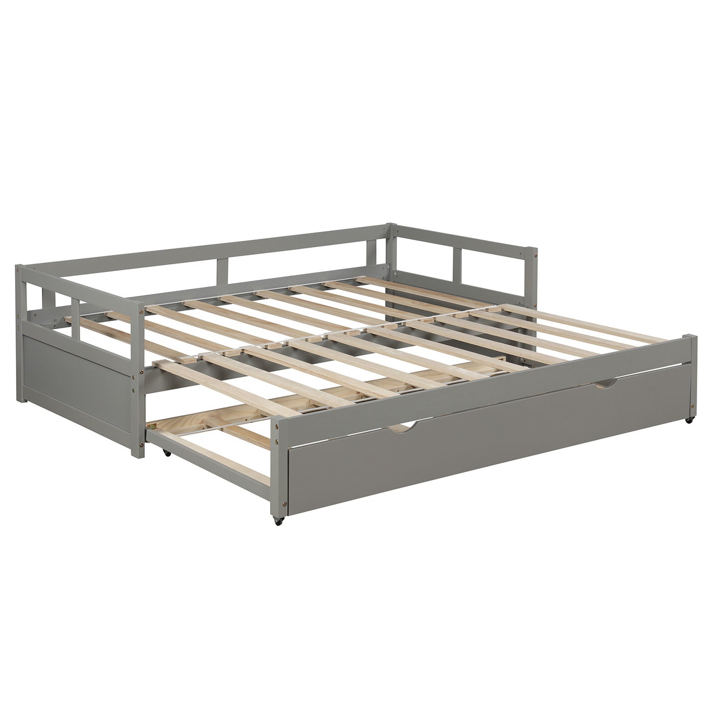 White King Size Daybed with Trundle