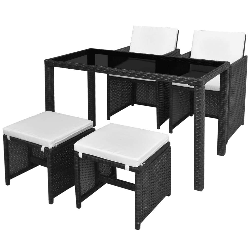 5 Piece Outdoor Dining Set 4 seat