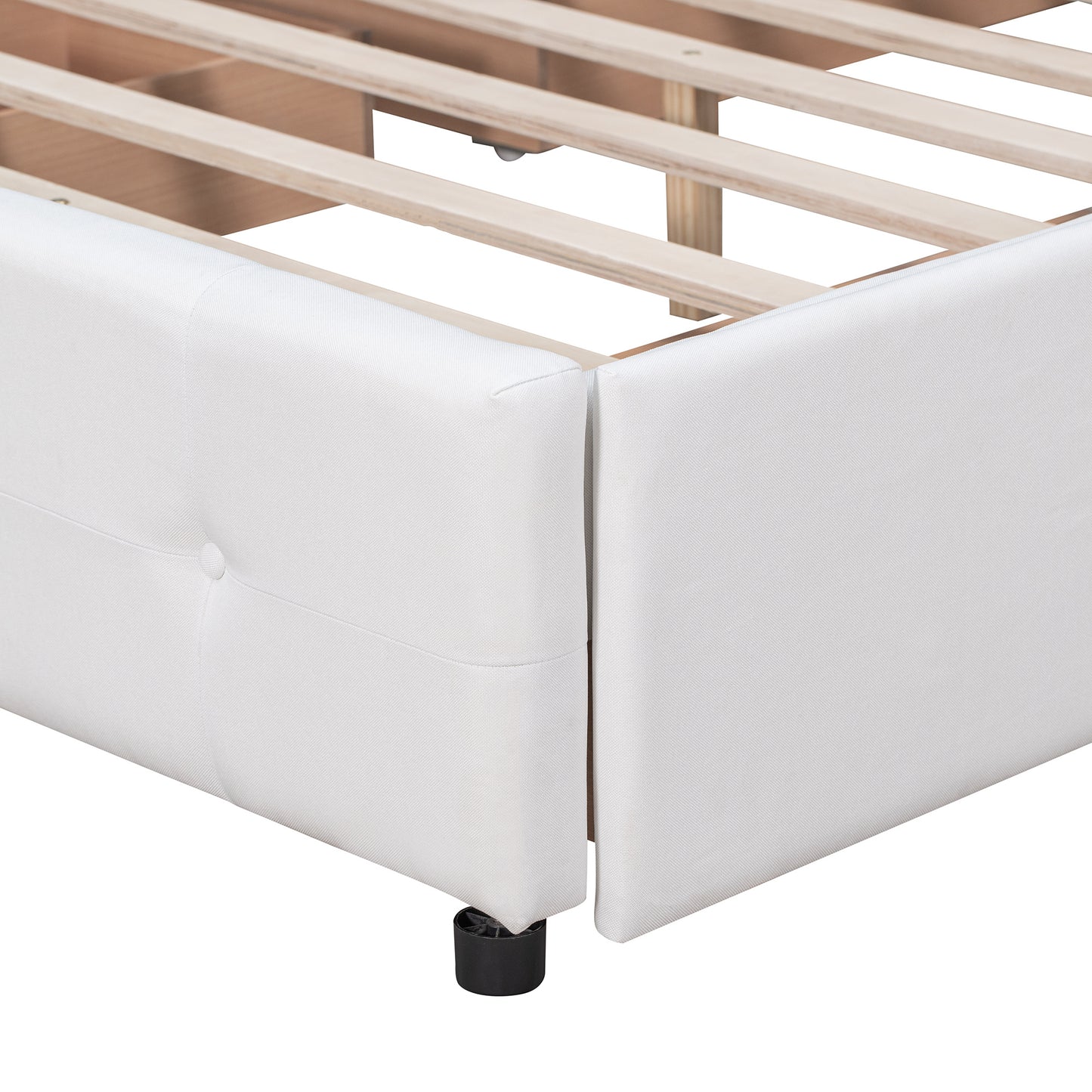 Classic Headboard and 4 Drawers; Queen Size