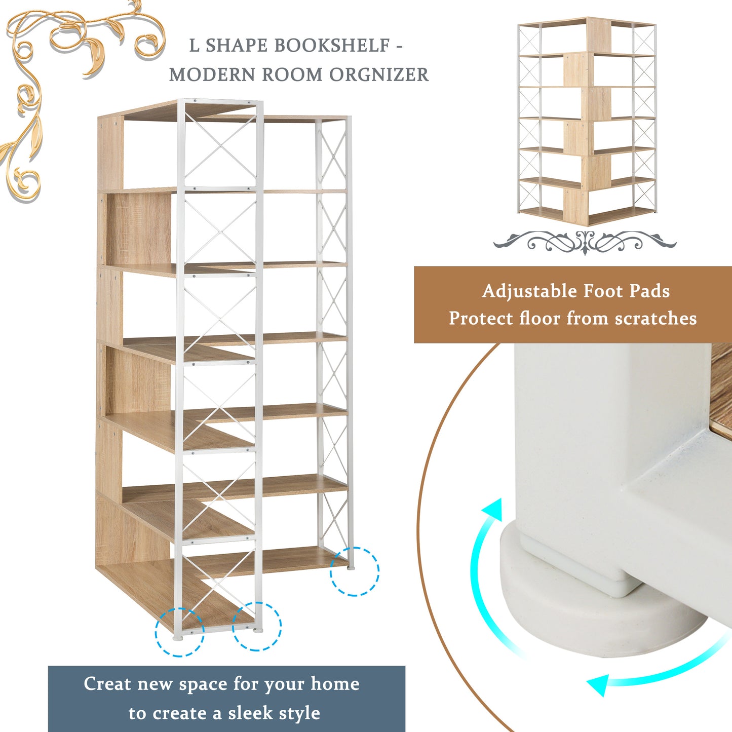 7-Tier Bookcase