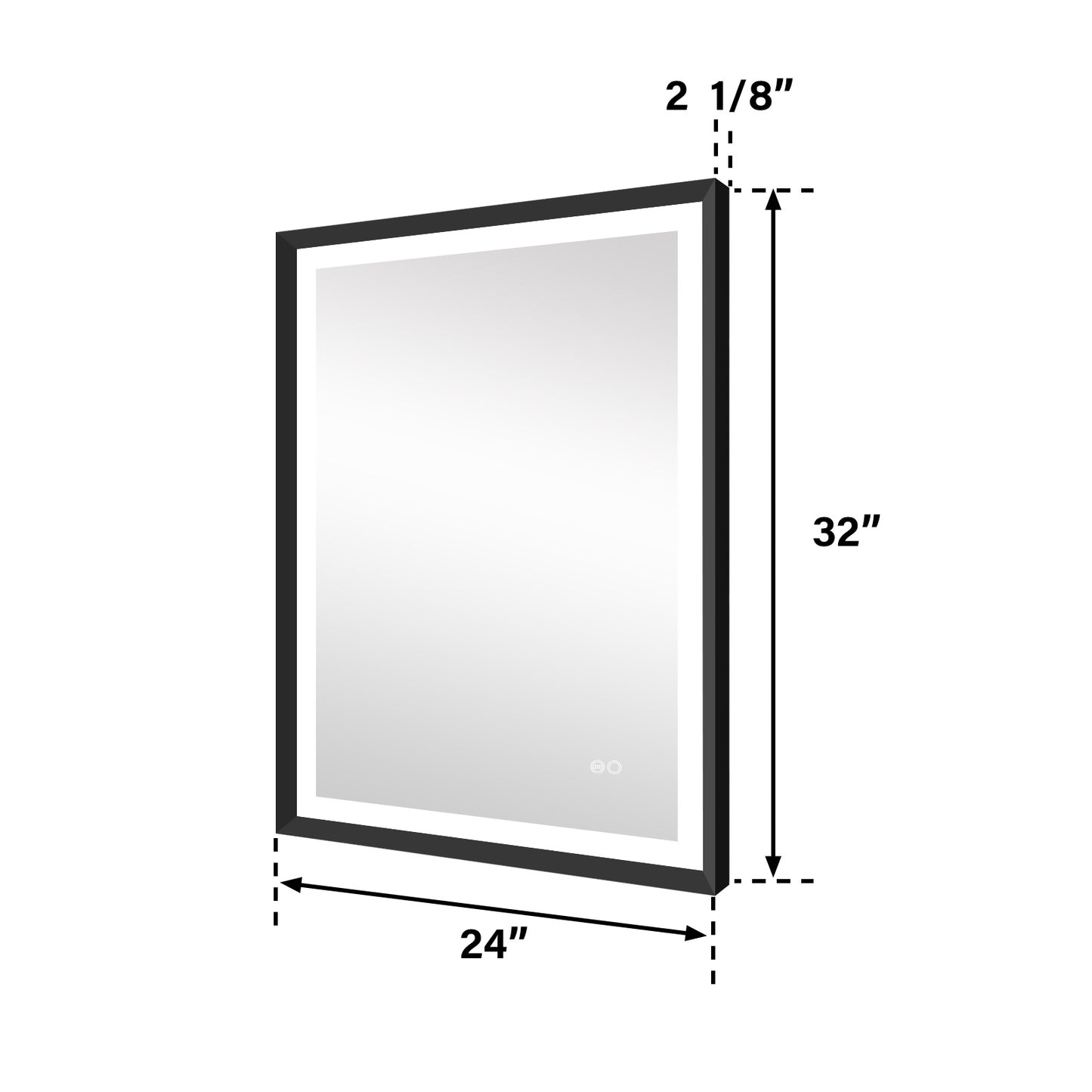 4 Size LED Bathroom Mirror; Backlit and Frontlit