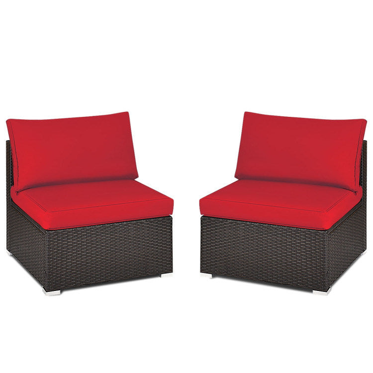 2 Pieces Armless Sofa (multiple color available)