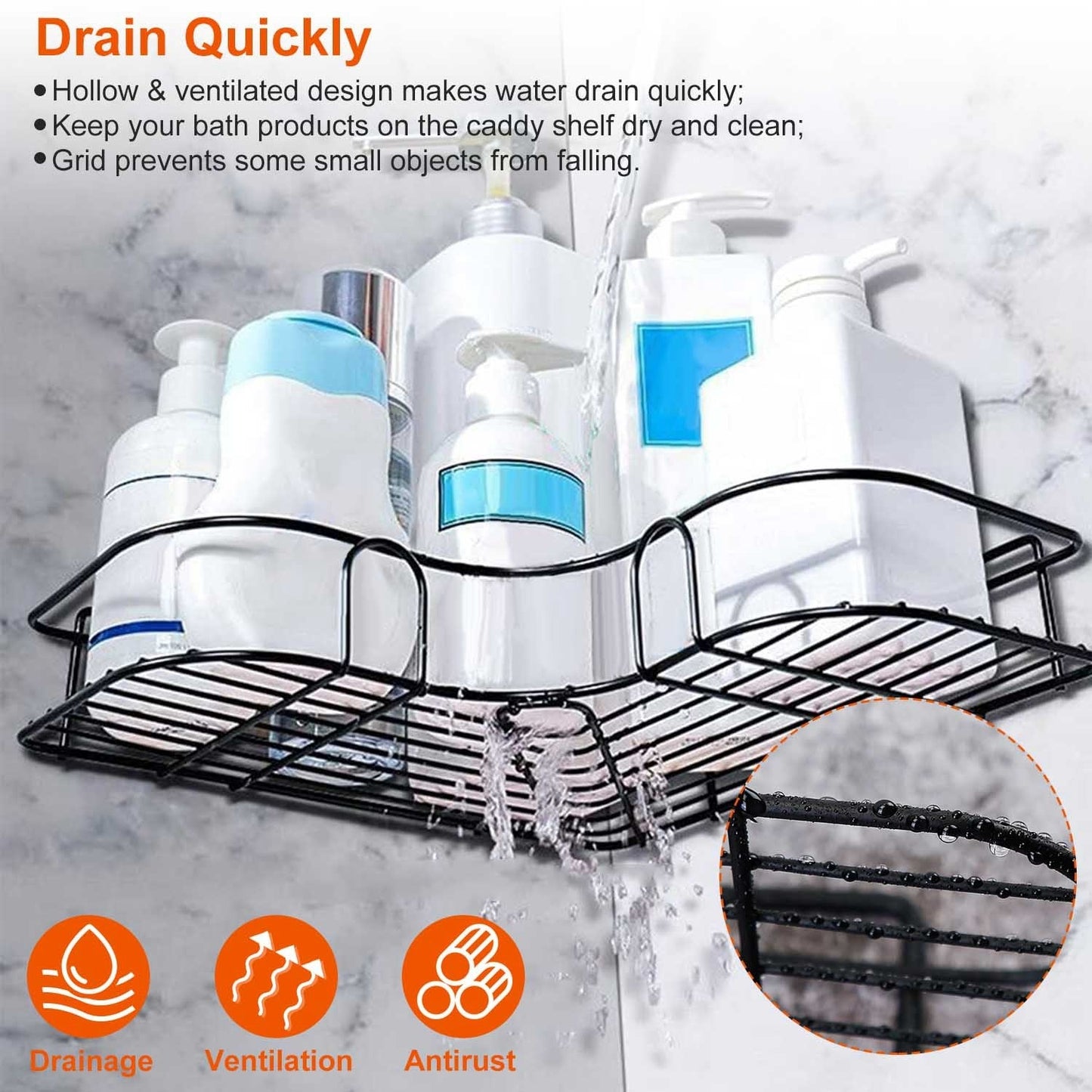 Corner Shower Caddy Shelves