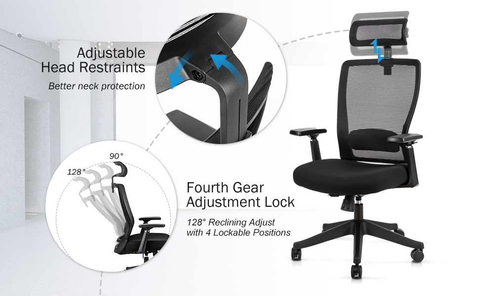 office mesh chair with lumbar support