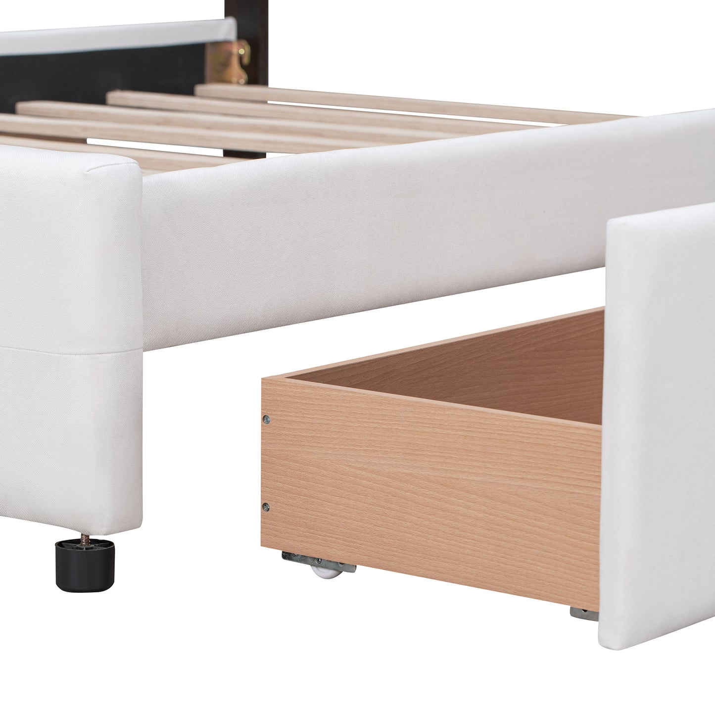 Classic Headboard and 4 Drawers; Queen Size
