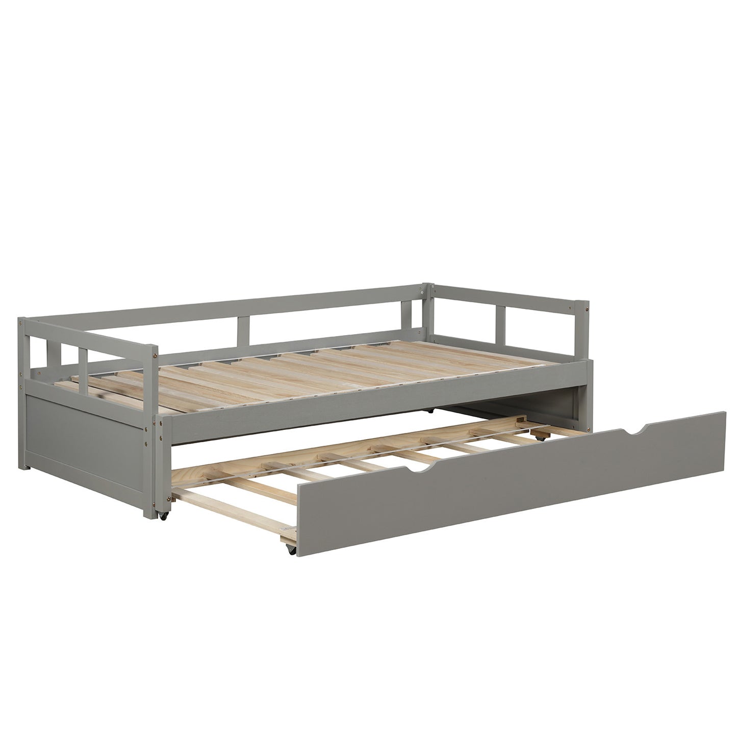White King Size Daybed with Trundle