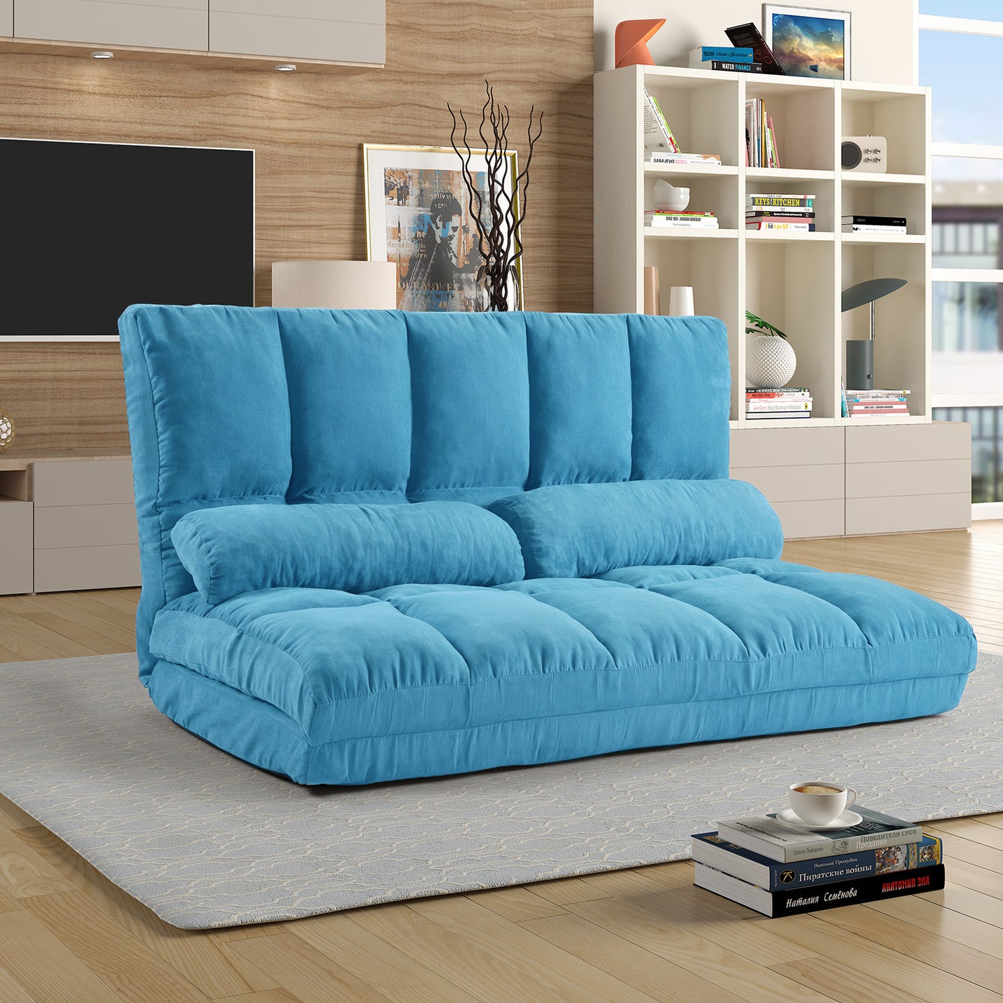 Double Chaise Lounge Floor Couch and Sofa