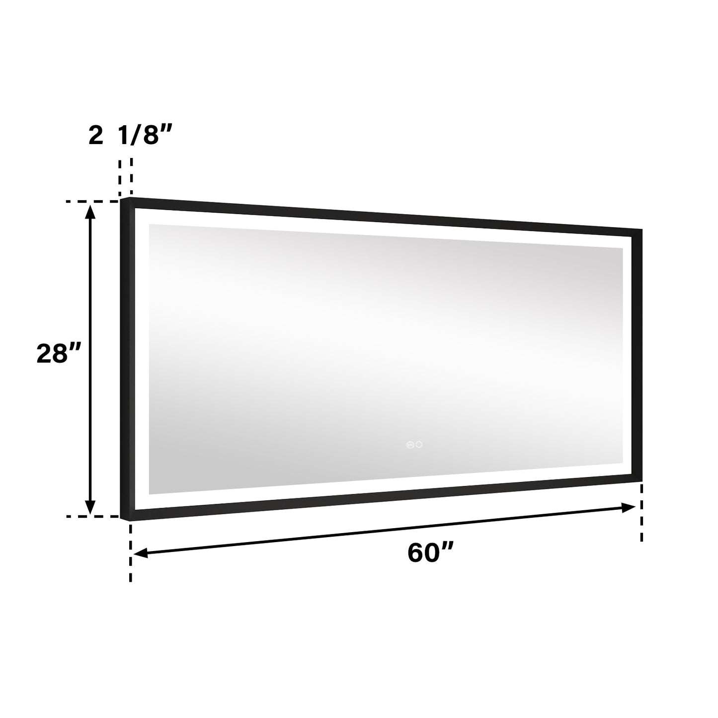 4 Size LED Bathroom Mirror; Backlit and Frontlit