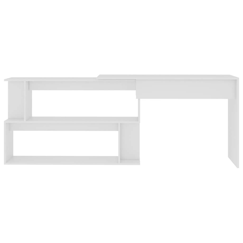 Corner Desk White Chipboard