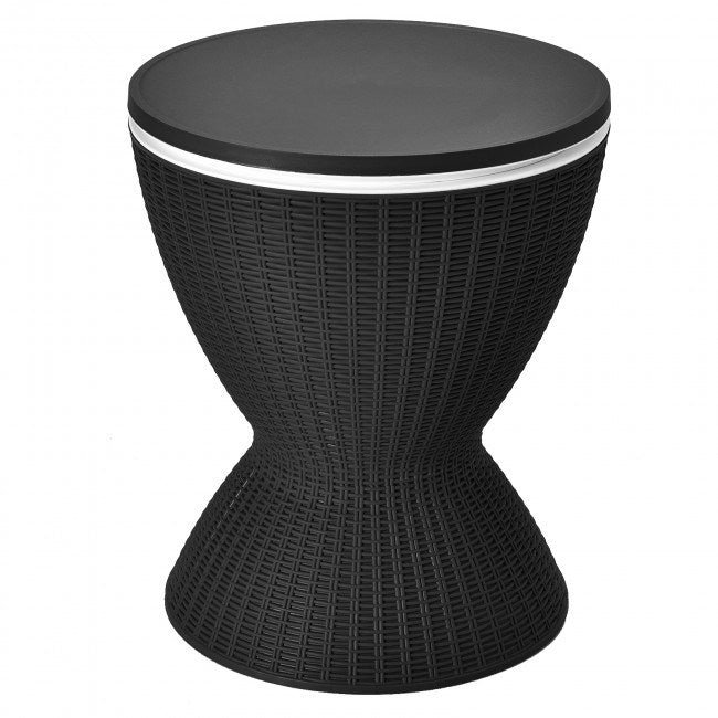 3 in 1 8 Gallon Rattan Cooler Bar Table