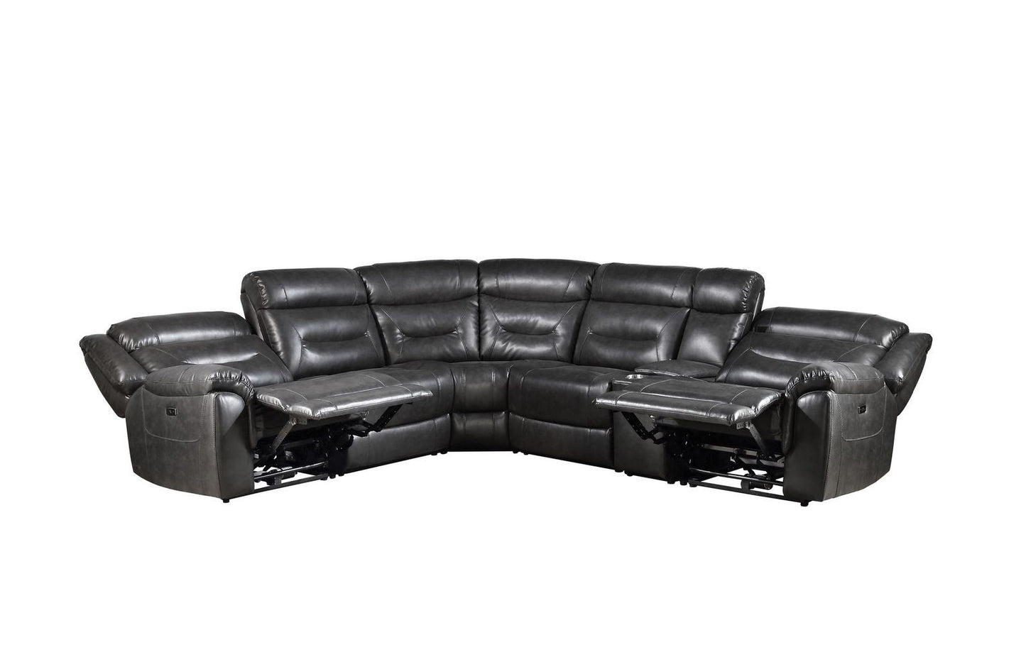 Leather Sectional Sofa with recliners